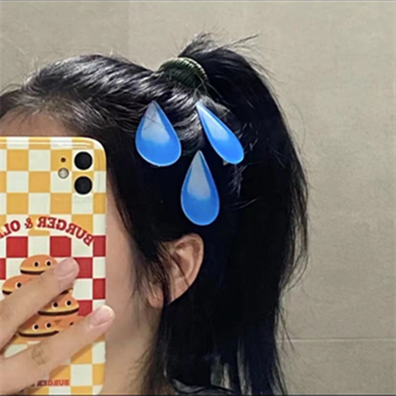 Kẹp Tóc Emoji Nhiều Biểu Cảm Cục Tức Giọt Nước Giọt Mồ Hôi