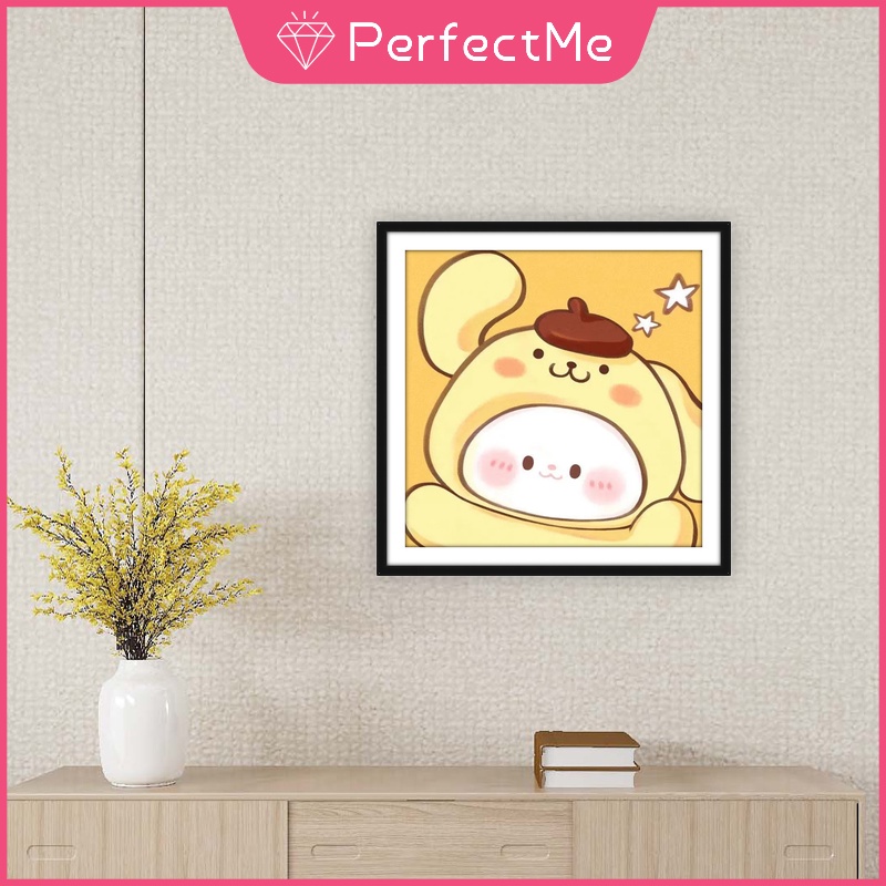 Bộ Tranh Đính Đá 5D Tự Làm 30x30CM Hình Kuromi Melody