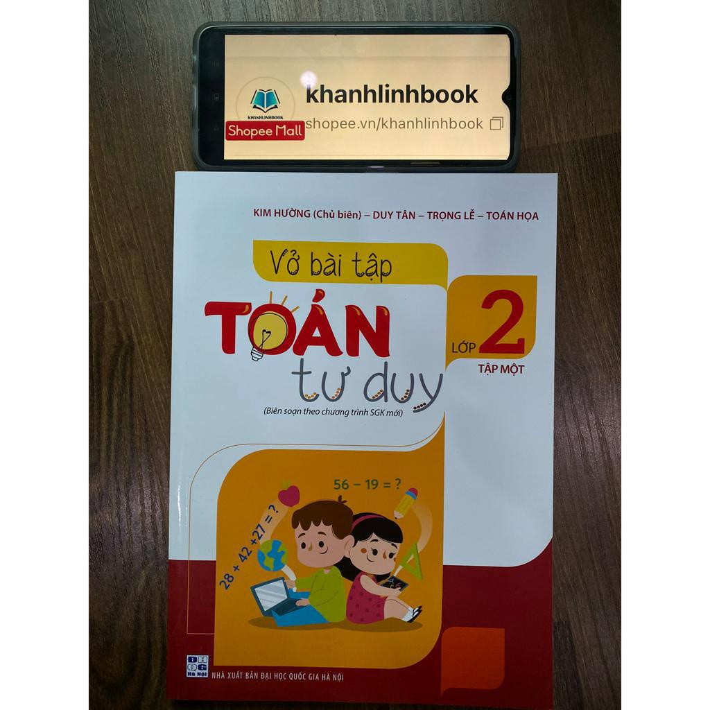 Sách - Combo Vở bài tập Toán tư duy lớp 2 (Tập 1+Tập 2)