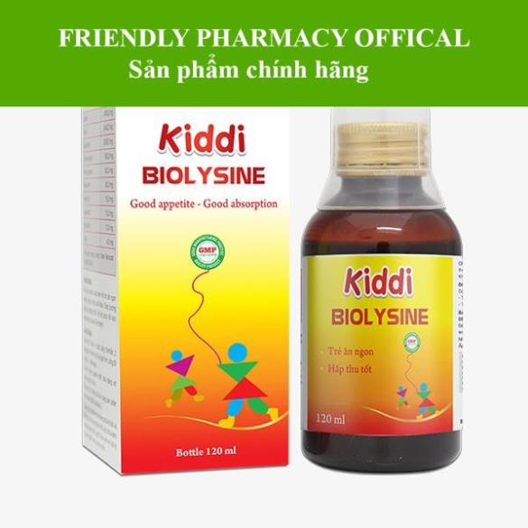 Siro Kiddi Biolysine – Hỗ trợ tăng sức đề kháng, giúp trẻ ăn ngon, tăng khả năng hấp thu dinh dưỡng