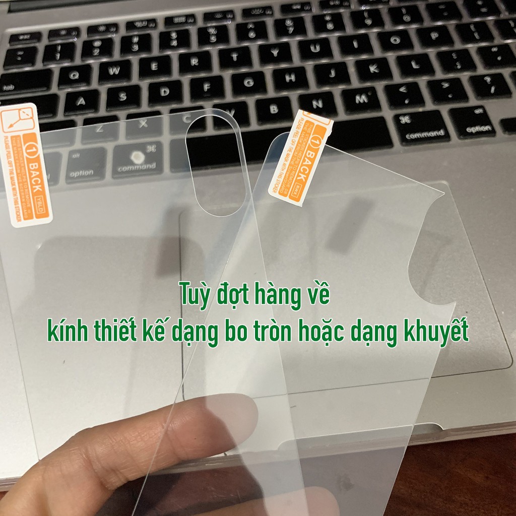 Dán cường lực mặt lưng (back) 9H cho iPhone XS Max 6.5 giá rẻ