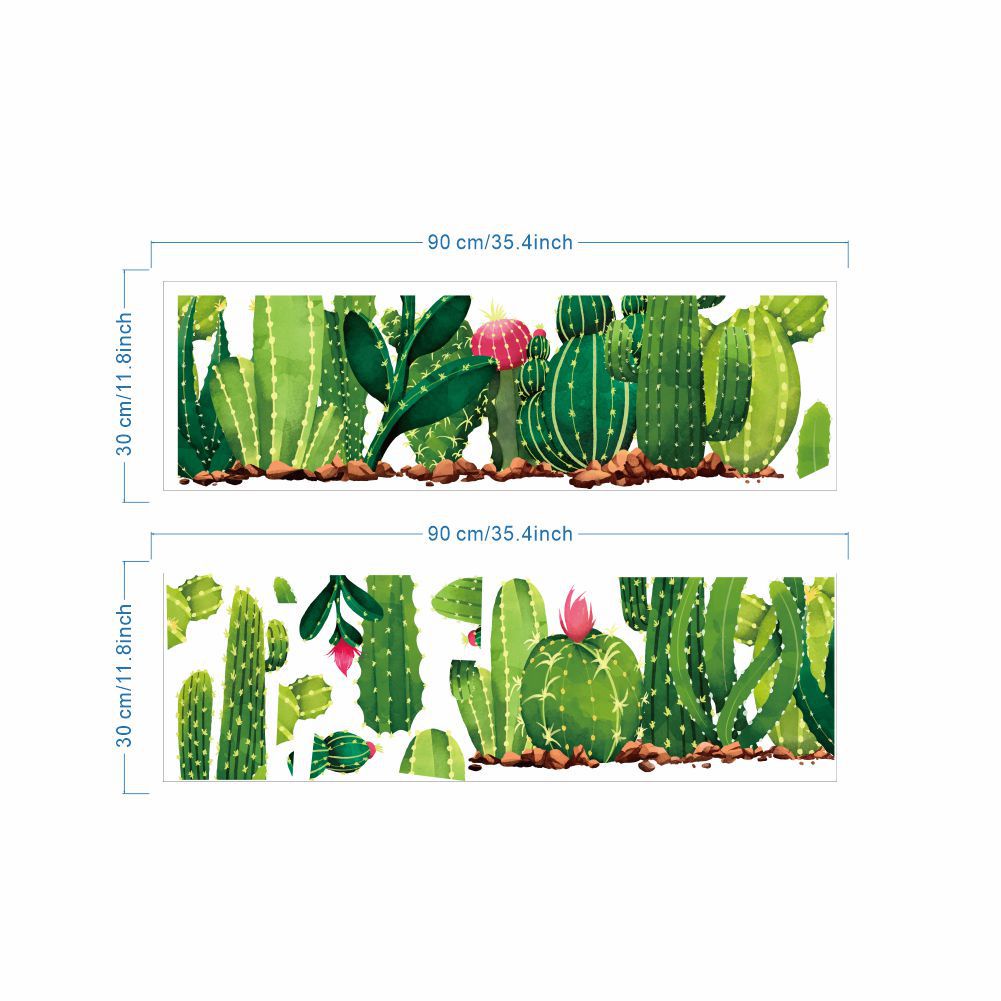 Miếng Dán Tường Trang Trí Hình Cây Xương Rồng