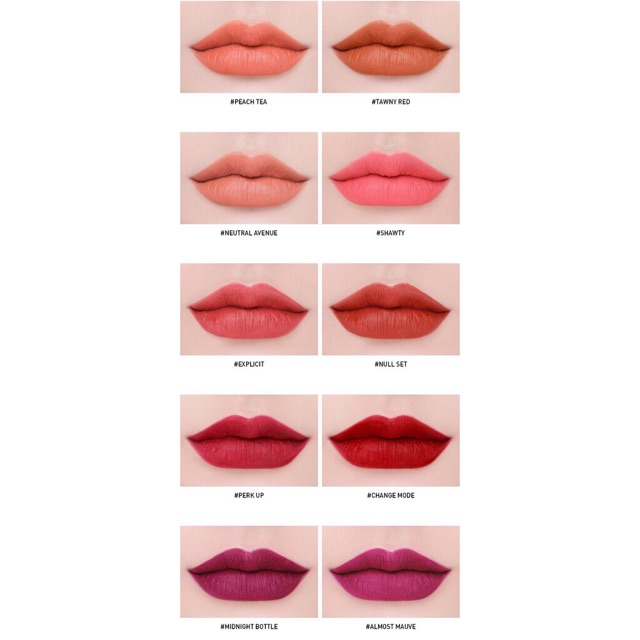 ( Có sẵn ) Son kem 3CE Soft Lip Lacquer