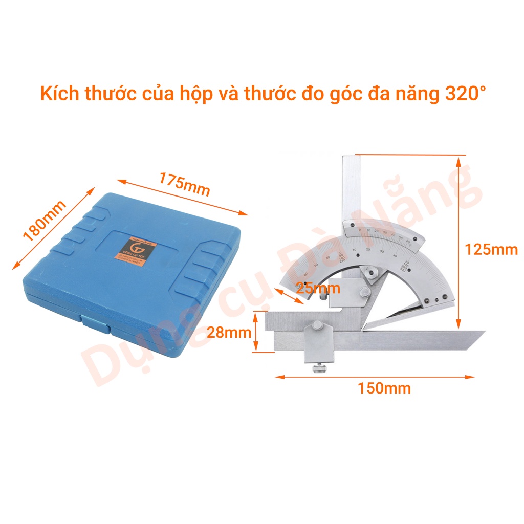 Thước đo góc đa năng 320°