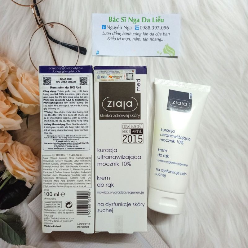 ✅ Kem dưỡng ẩm Urê 10% dành cho Da Khô, Da Rất Khô, Bong tróc và viêm da cơ địa