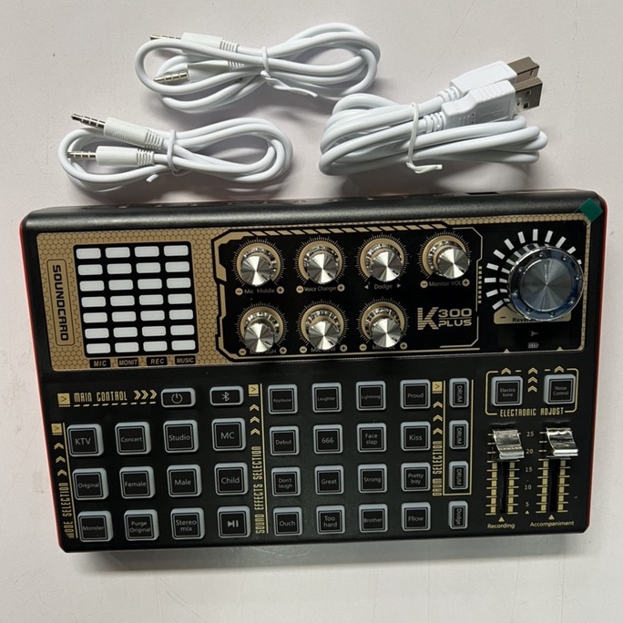 Sound Card K300 PLUS LIVESTREAM BẢO HÀNH 1 NĂM