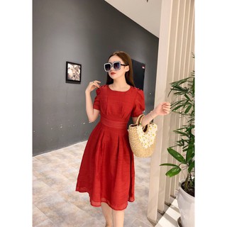 Váy xòe tơ sống tiểu thư .3401