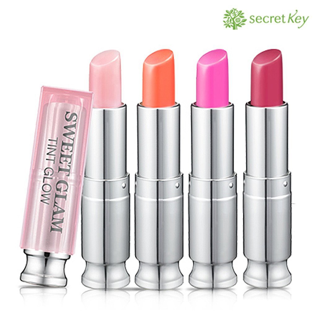 [Date 09/2021]Son dưỡng môi có màu Secret Key Sweet Glam Tint Glow 3.5g Lolipop Pink (Hồng tươi)