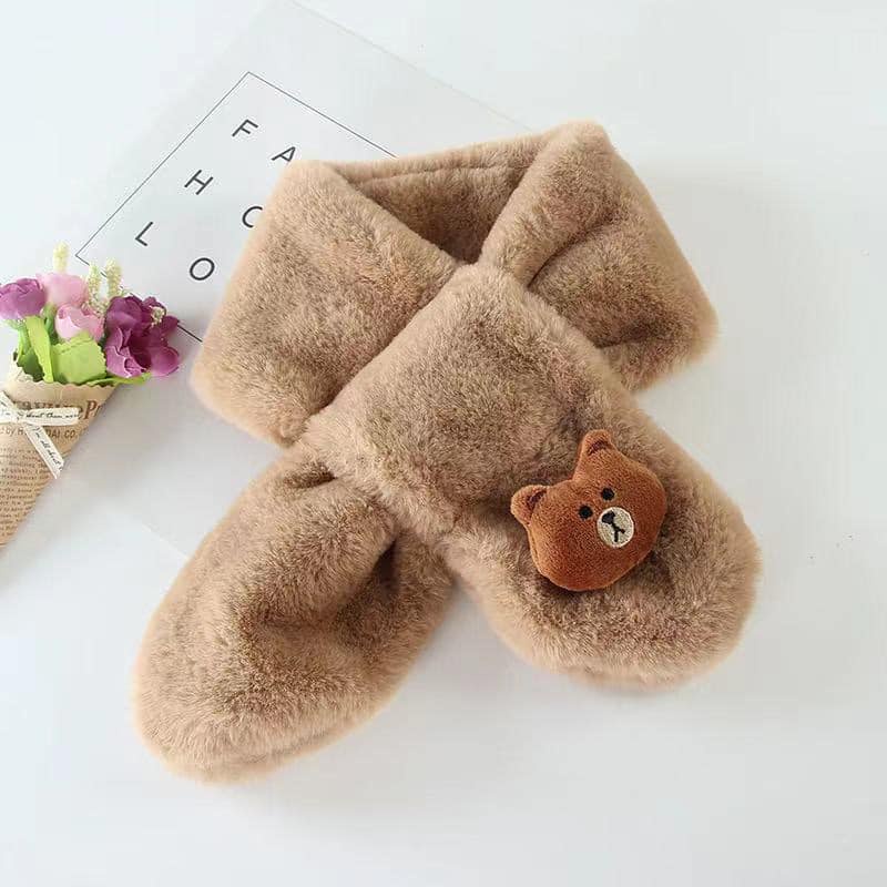 Khăn lông quàng cổ ấm áp cho bé, họa tiết ngộ nghĩnh