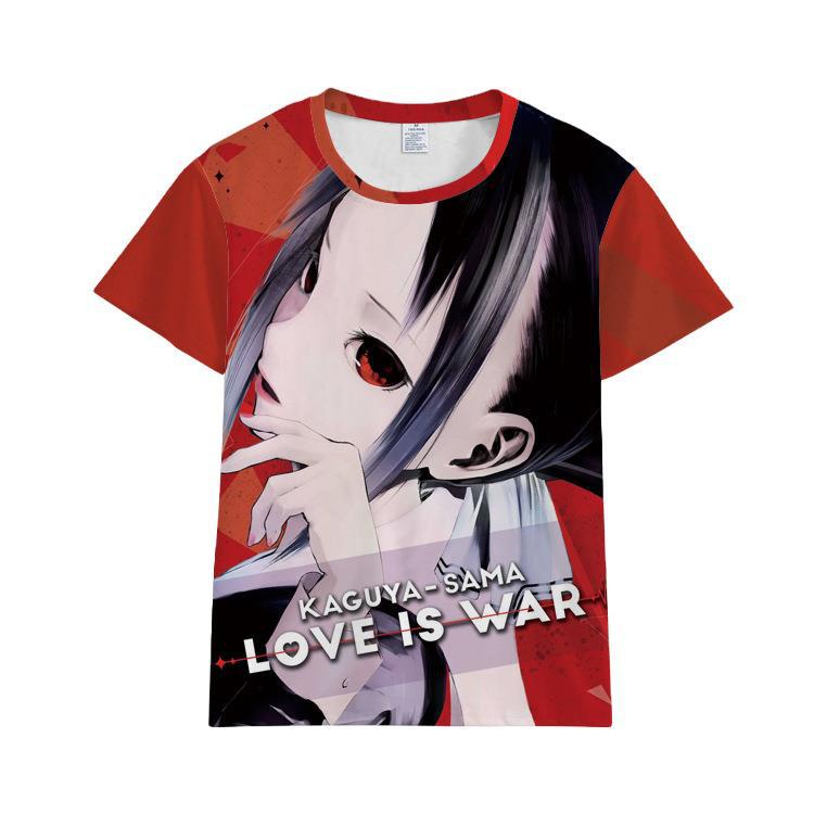 Áo Thun Tay Ngắn In Họa Tiết Anime Miss Kaiya Wants Me Confession Thời Trang Mùa Hè