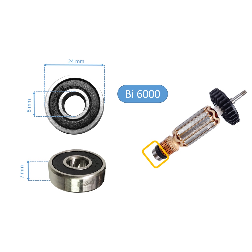 2 vòng bi bạc đạn 606,607,608,609,627,629,,6200,6201,6202,6203,6204,6205,6000,6001,6002,6004 p&d chính hãng