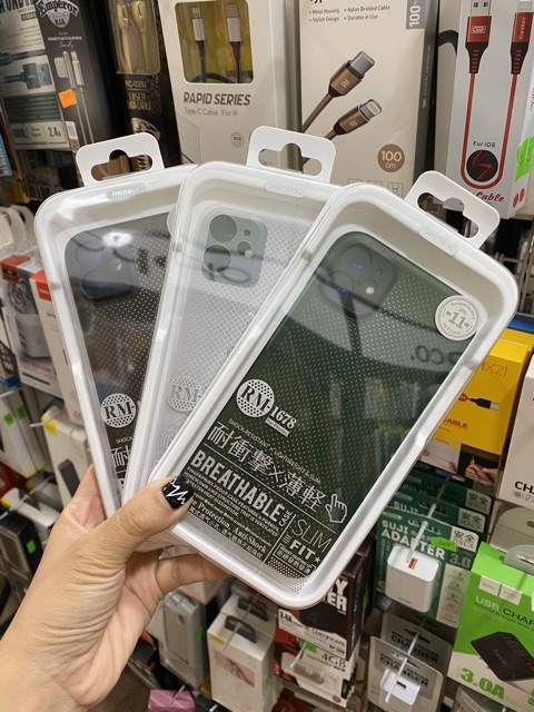 CHÍNH HÃNG REMAX TOTU Ốp LƯỚI tản nhiệt IPhone.n 11 12 / MINI PRO MAX
