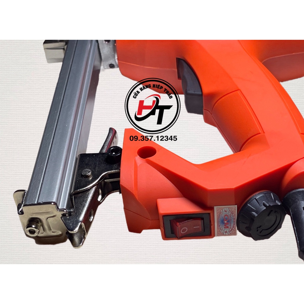 Súng bắn ghim gỗ J 1013 bằng điện 220V đinh chữ U chuyên bắn yên xe máy SBG-1013-D