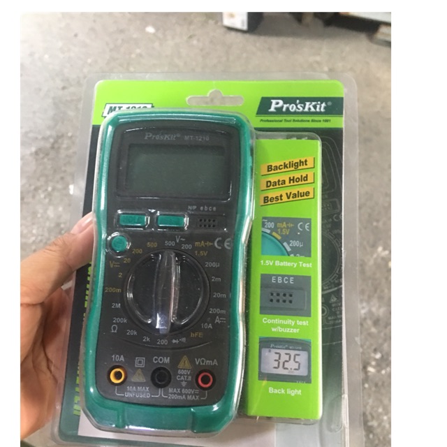 MĐồng hồ đo điện proskit MT1210