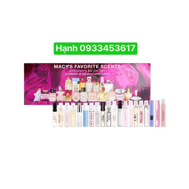 Mẫu thử nước hoa lẻ 1 chai Macys favorite scents