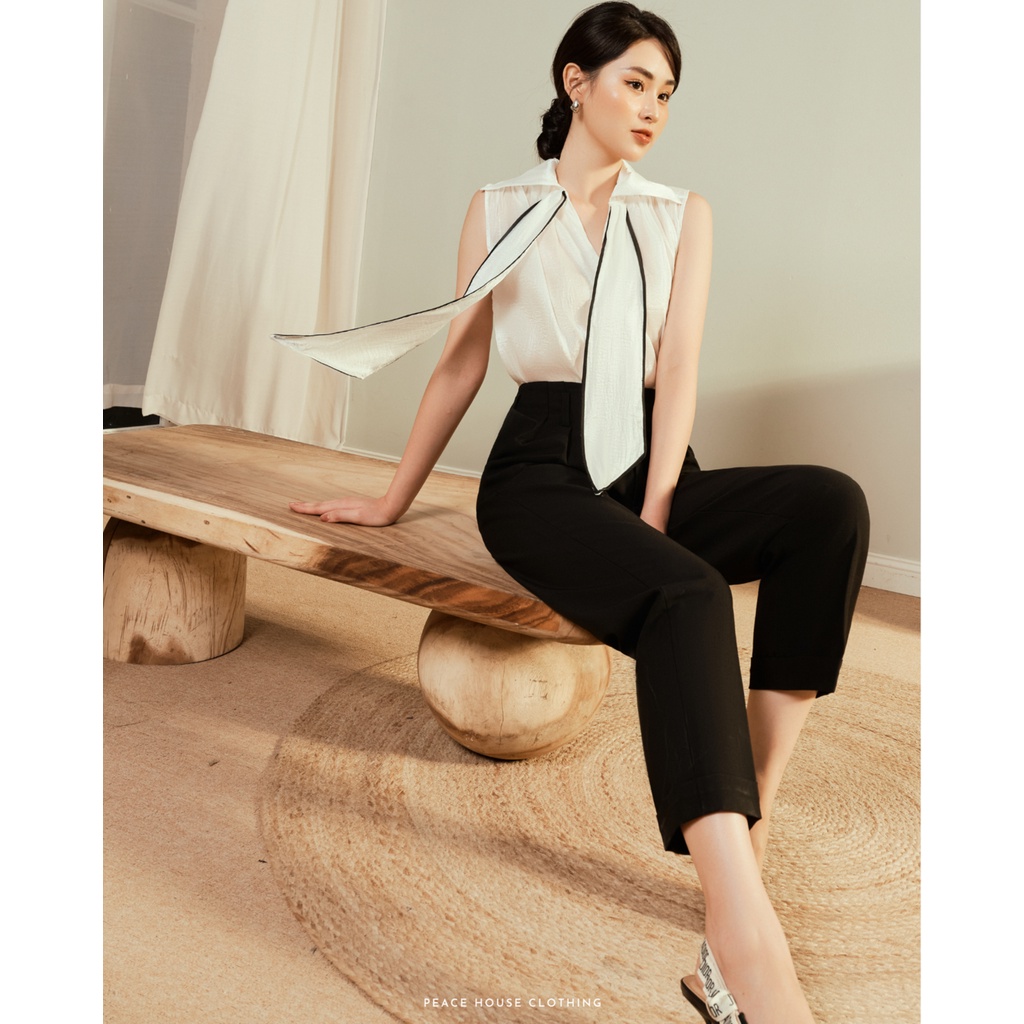 Quần baggy ly giữa xắn lai , Peace House Clothing