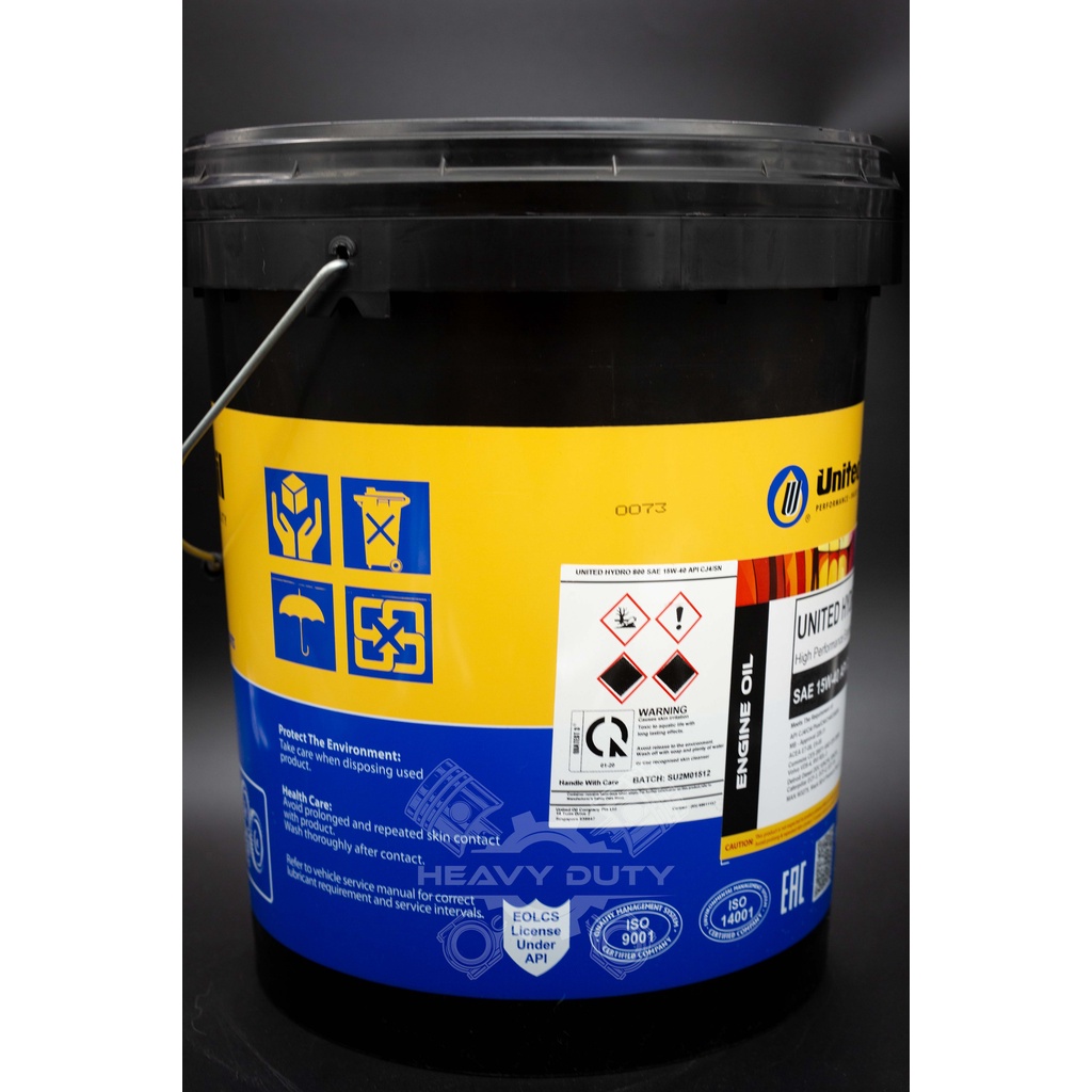 Nhớt Xe Tải Xăng Dầu Cao Cấp - United Hydro 800 CJ-4/SN [18L] [24.000KM]
