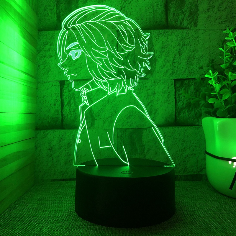 Đèn ngủ bóng LED 7 màu hình anime Tokyo có remote điều khiển