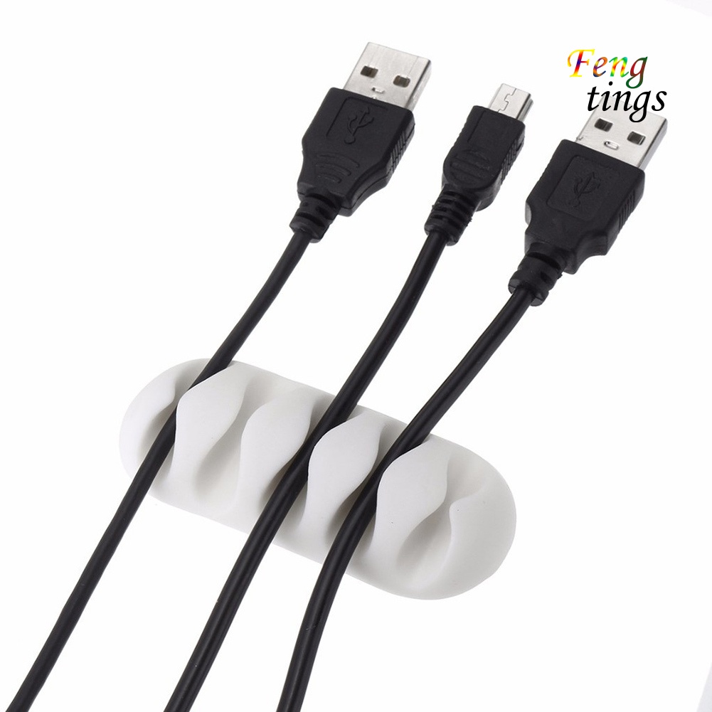 Kẹp giữ dây cáp 5 ngăn tự dính tiện dụng giá đỡ