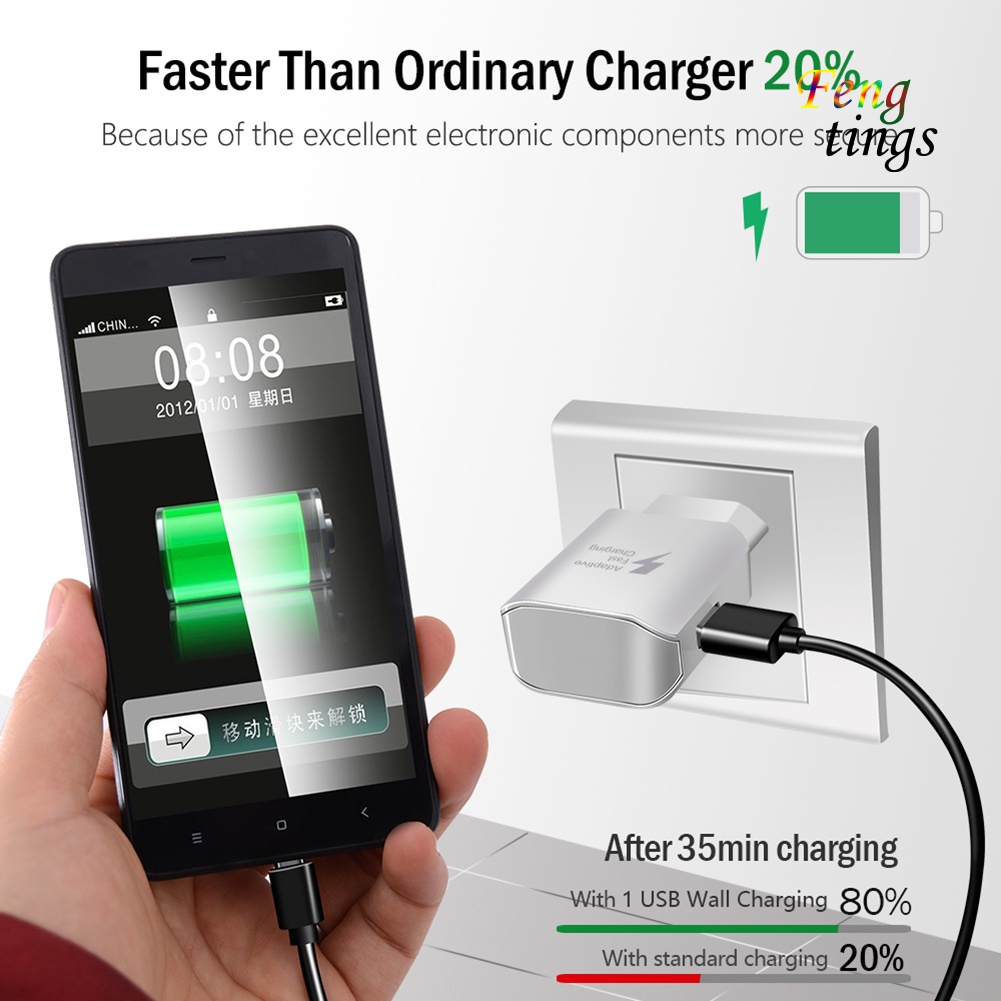 Củ sạc cắm tường sạc nhanh USB thông dụng cho điện thoại/ máy tính bảng
