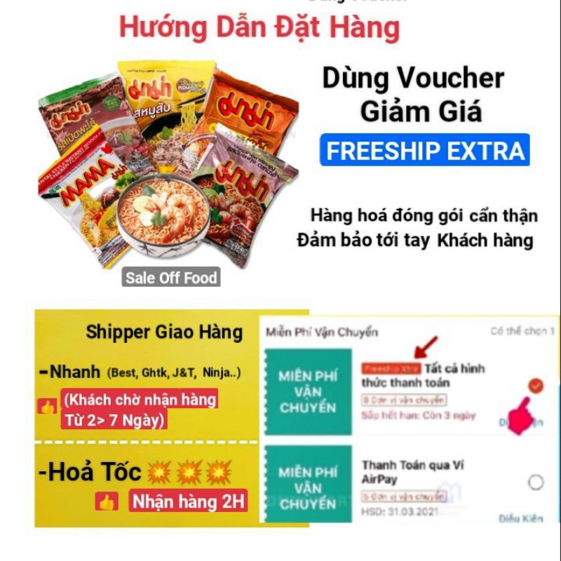 Mì MaMa Thái Lan 55g TomYum Lẩu Chua Cay - Sale Off Food | BigBuy360 - bigbuy360.vn