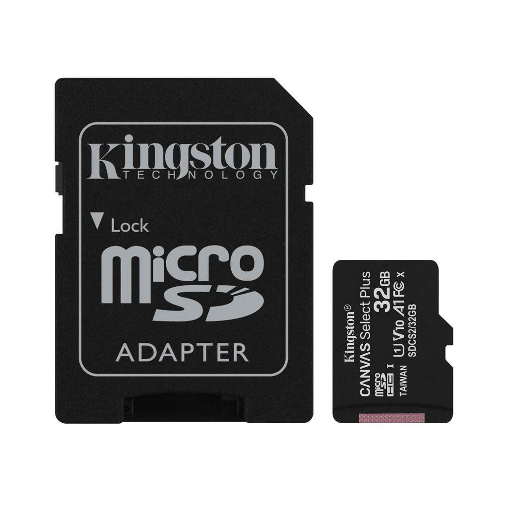 Thẻ nhớ micro SDXC Kingston 32GB Canvas Select Plus upto 100MB/s + Adapter | BigBuy360 - bigbuy360.vn