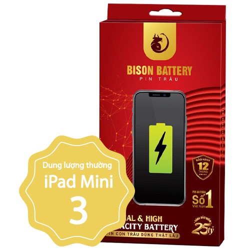 Pin mini 2, Pin mini 3 Bison 6471mah, bảo hành 12 tháng