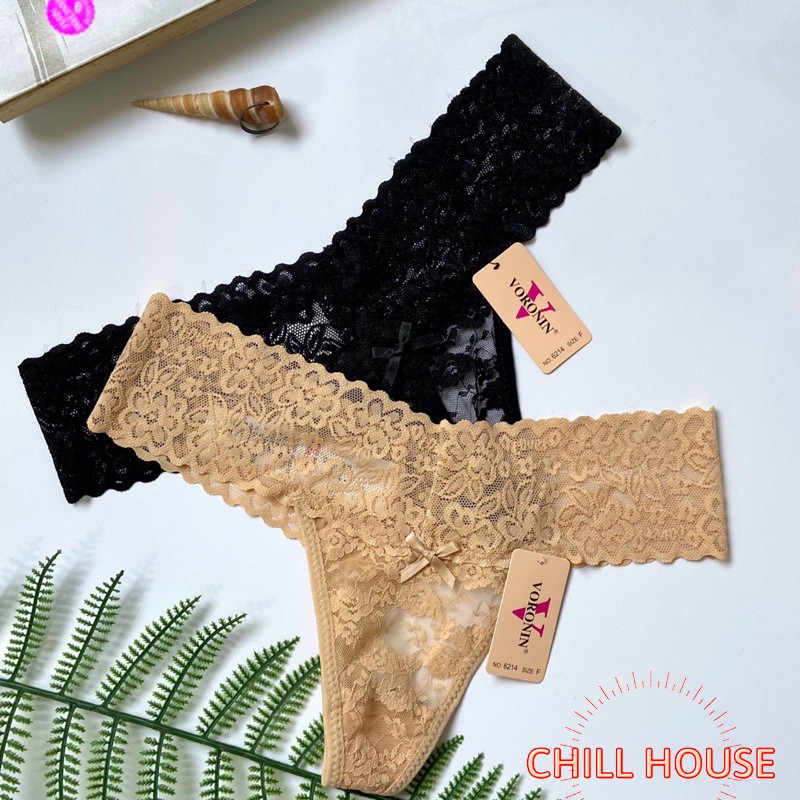 Sỉ 10 quần lót ren lọt khe 6214 - CHILLHOUSE