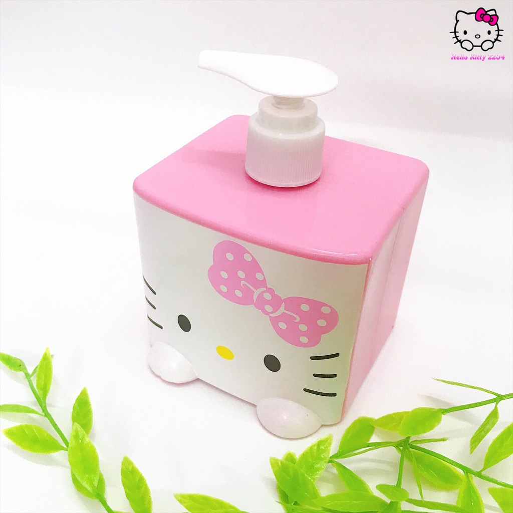 Bình chiết vuông 350ml Hello Kitty ☘☘