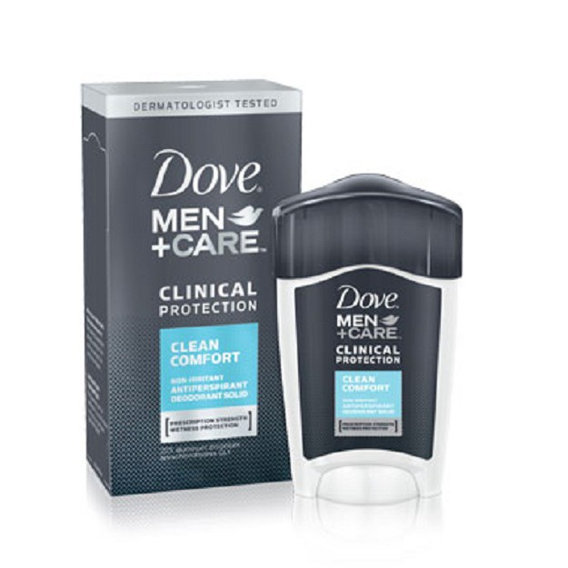 Lăn khử mùi nam Dove Men+Care Antiperspirant Deodorant Clean Comfort Clinical Strength 48g (Mỹ)