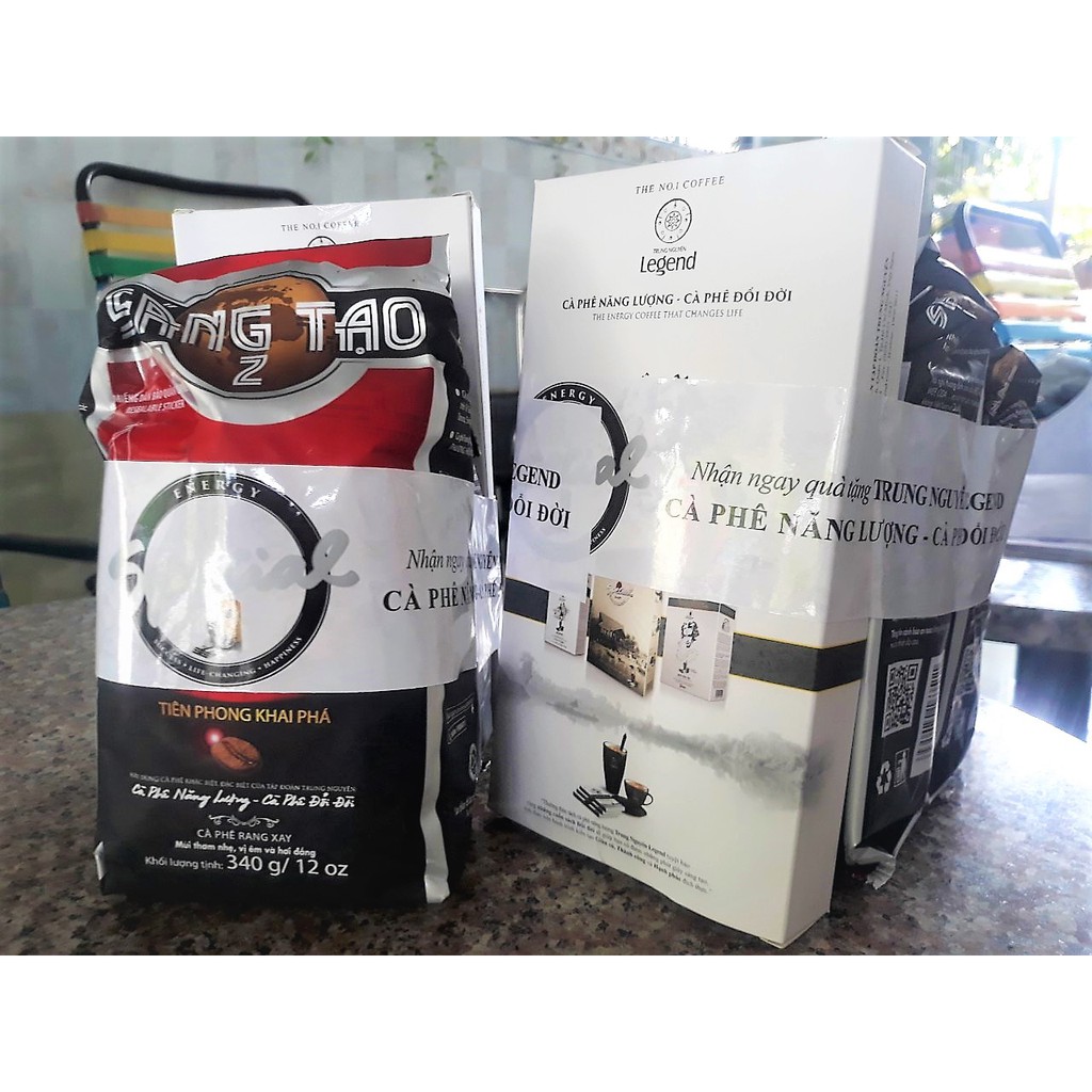 Cà phê Sáng tạo 2 Trung Nguyên (Combo 02 bịch tặng 1 hộp mini Legend)