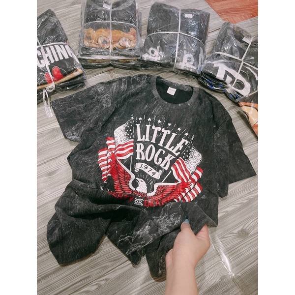 Áo thun loang thái nam nữ tay lỡ unisex