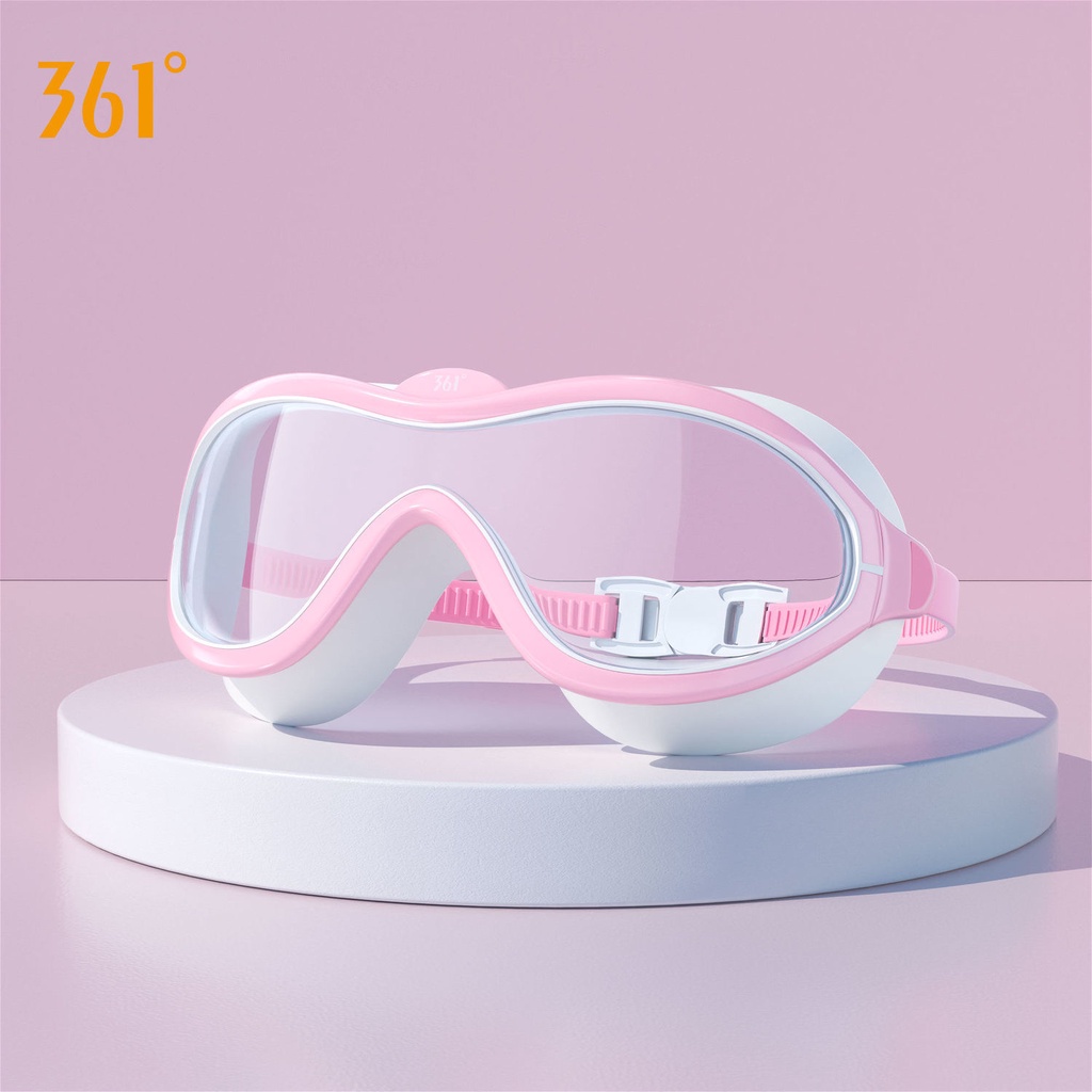 Bộ Kính Bơi Chống Sương Mù Không Thấm Nước Cỡ Lớn Kèm Mũ Bơi 361 Cho Nam Và Nữ
