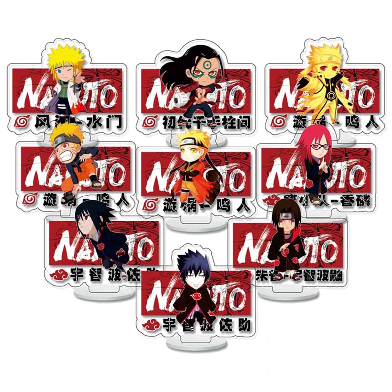 Set 9 Mô Hình Nhân Vật Naruto 6cm Chân Thật