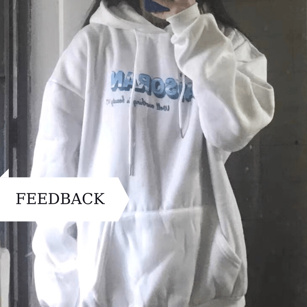 Áo hoodie nỉ basic hai màu đen trắng, áo nỉ có mũ dày dặn logo chữ RAYSORAN AHRAY | BigBuy360 - bigbuy360.vn