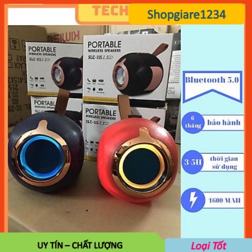 Loa Bluetooth SCL-115 có Đèn Led, siêu dễ thương, bass mạnh mẽ, âm thanh sống động- BH 6 tháng