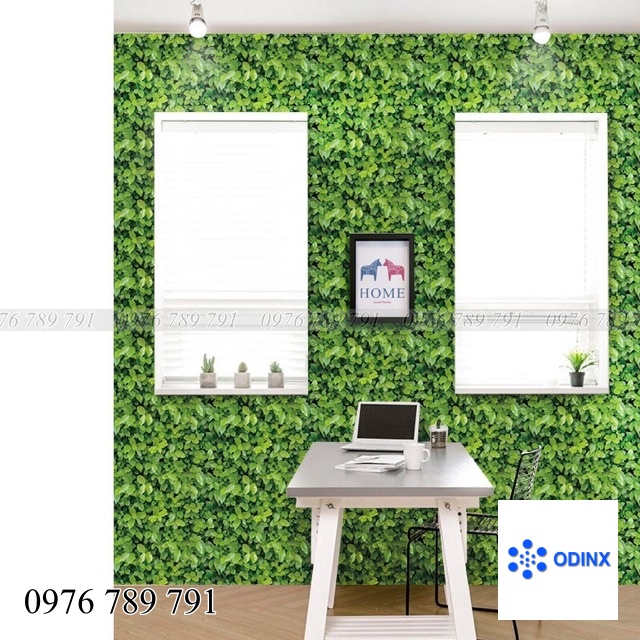 CUỘN 10M GIẤY DÁN TƯỜNG (decal cuộn) MÃ THẢM LÁ 3D