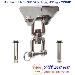 Móc treo xích đu, treo ghế đu, hình nỉa SU304 tải 450kg - TXD8F