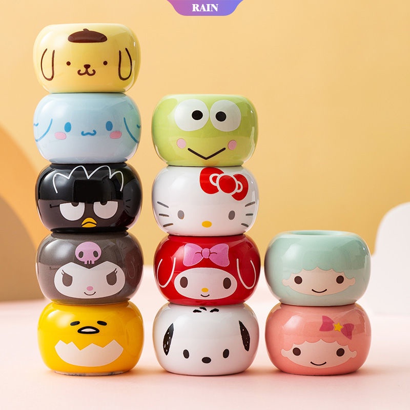SANRIO Ống Đựng Bút/Bàn Chải Đánh Răng Bằng Gốm Họa Tiết Hoạt Hình Dễ Thương