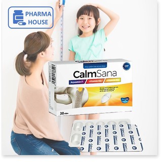 (HÀNG CHÍNH HÃNG) Hộp CalmSana - Canxi tự nhiên từ tảo biển (Aquamin F), tăng chiều cao, chắc khỏe xương - Hộp 30 viên