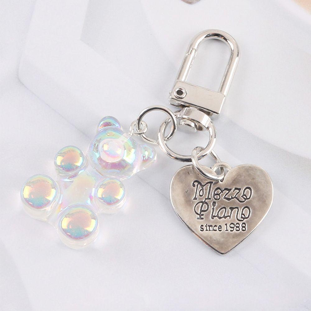 Móc Khóa Hình Gấu DARNELL Trái Tim Dễ Thương