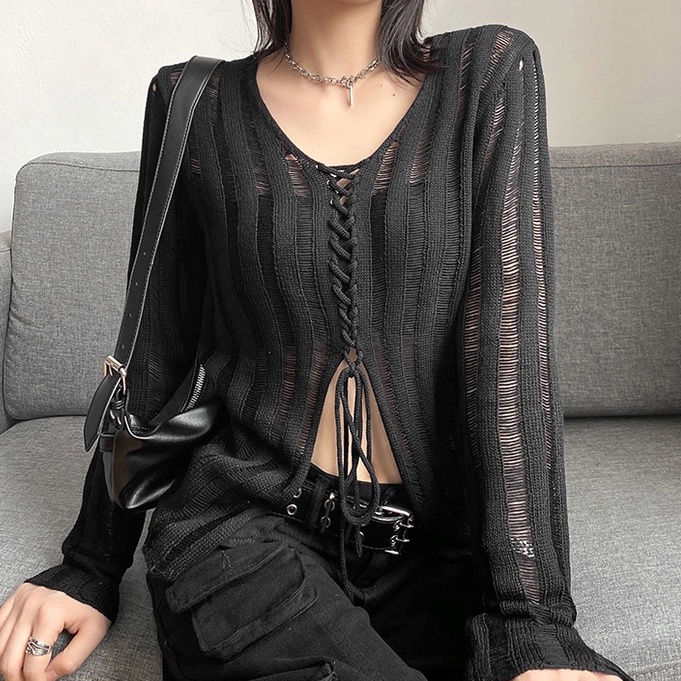 Áo Thun Nữ Dài Tay Cổ Tròn Thời Trang Hàn
