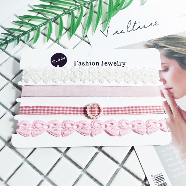 Set 4 CHOCKER phối màu siêu lạ cho cô nàng cá tính