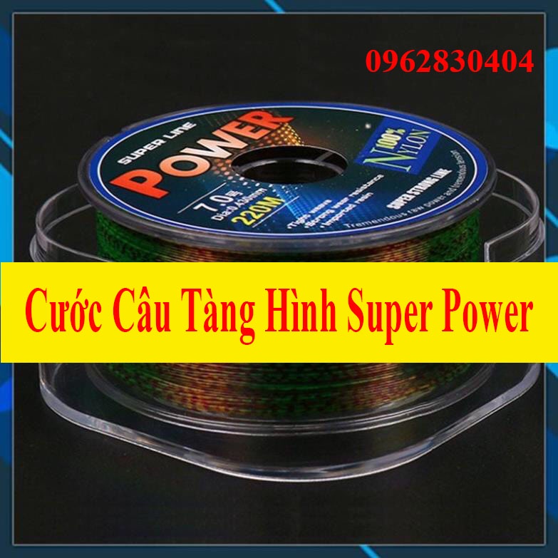 [Chất Lượng] Cước câu cá tàng hình dây câu cá 100% Nylon Super power tải cá tốt dùng làm dây trục câu cá DC-220