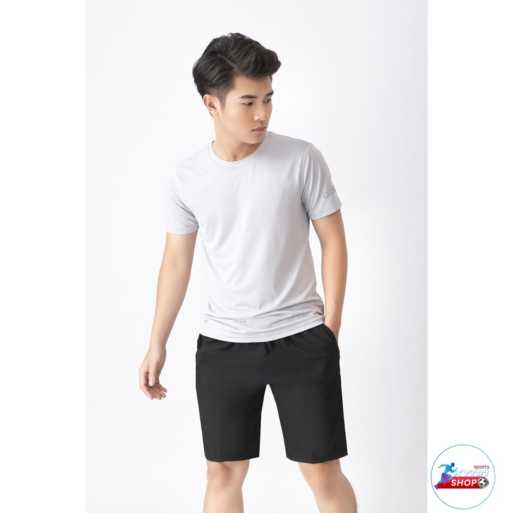 Bộ quần áo cổ tròn thể thao thời trang nam chất liệu áo vải thun lỗ kim Kynn shop