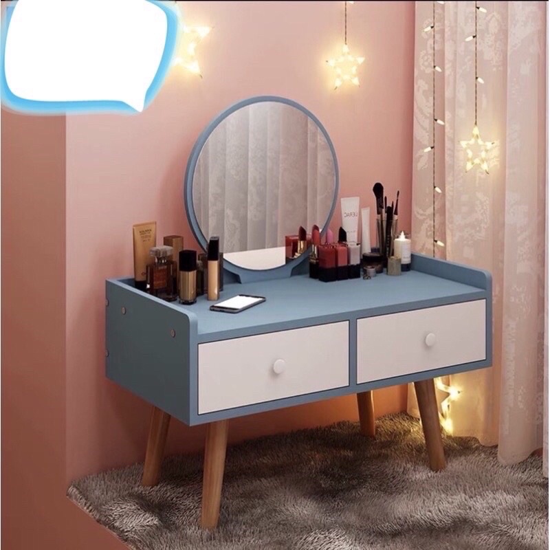 Bàn trang điểm kiểu ngồi bệt phong cách hiện đại  hàng sẵn  kích thước 60*40*76cm