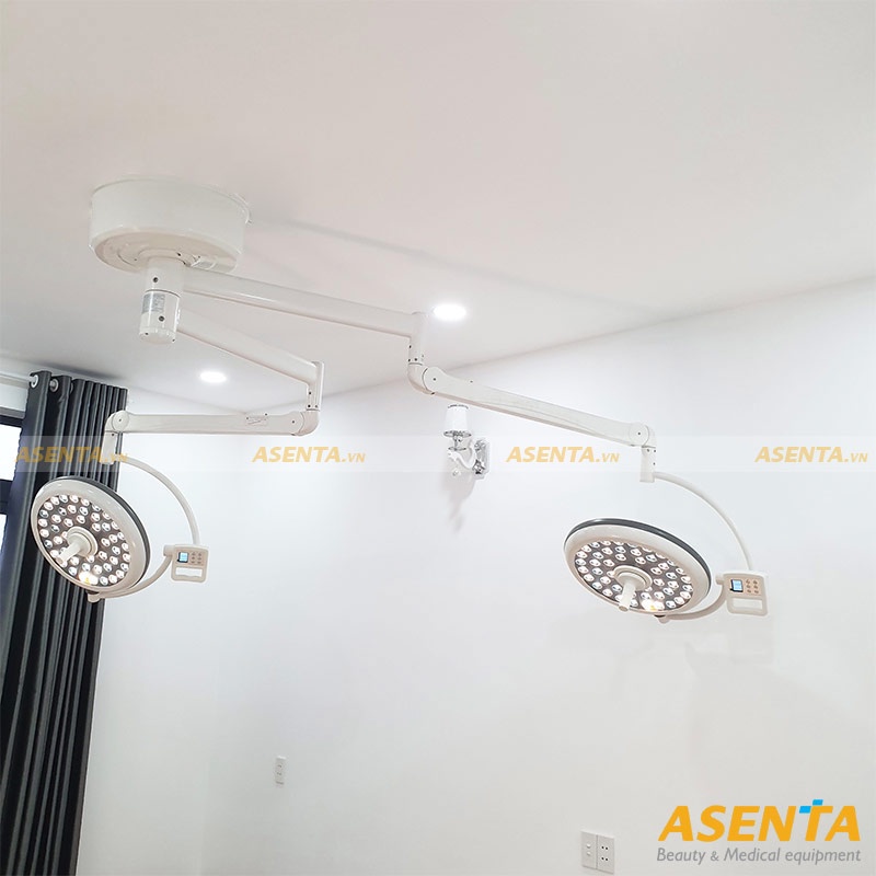 Đèn mổ phẫu thuật, đèn mổ 2 nhánh treo trần HMSL-500/500C (LED500 DOUBLE FULL LED)