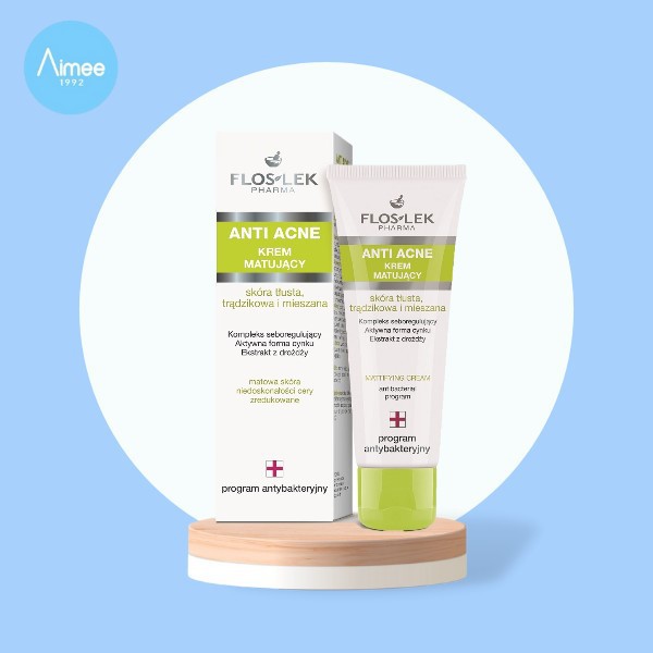 Kem dưỡng kiềm dầu nhờn FLOSLEK Anti Acne Mattifying Cream 50ML [Aimee1992]