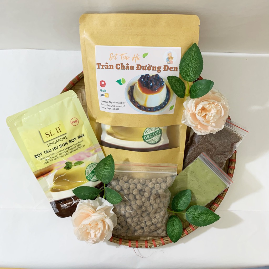 Set Tàu Hũ Trân Châu Đường Đen Nấu 10 Chén Tuyệt Hảo Bếp của Ngoại HT