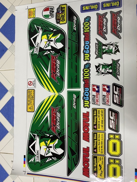 Tem rời cub 81 cũ king drag xanh lá